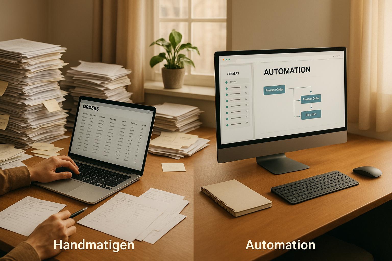 Automatisering vs. Handmatige Orderafhandeling